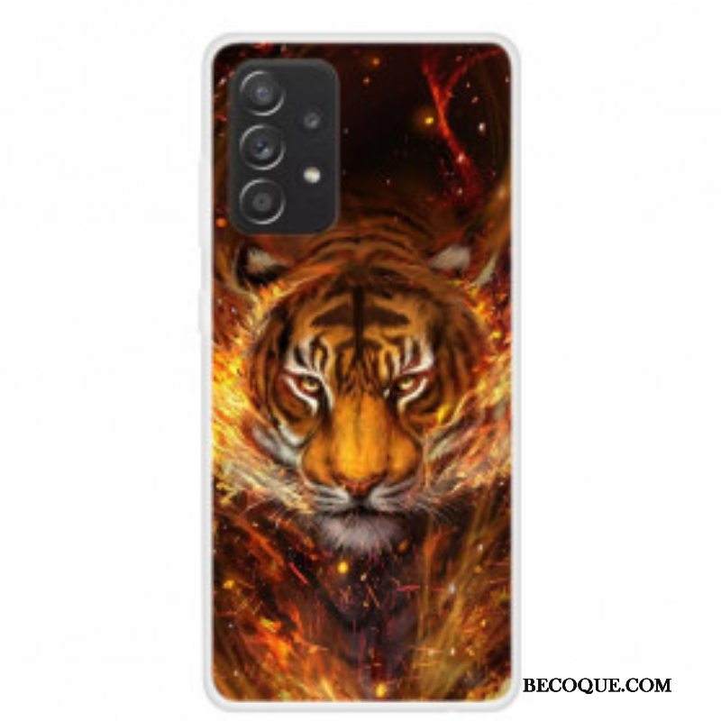 Kuori Samsung Galaxy A52 4G / A52 5G / A52s 5G Joustava Tiger