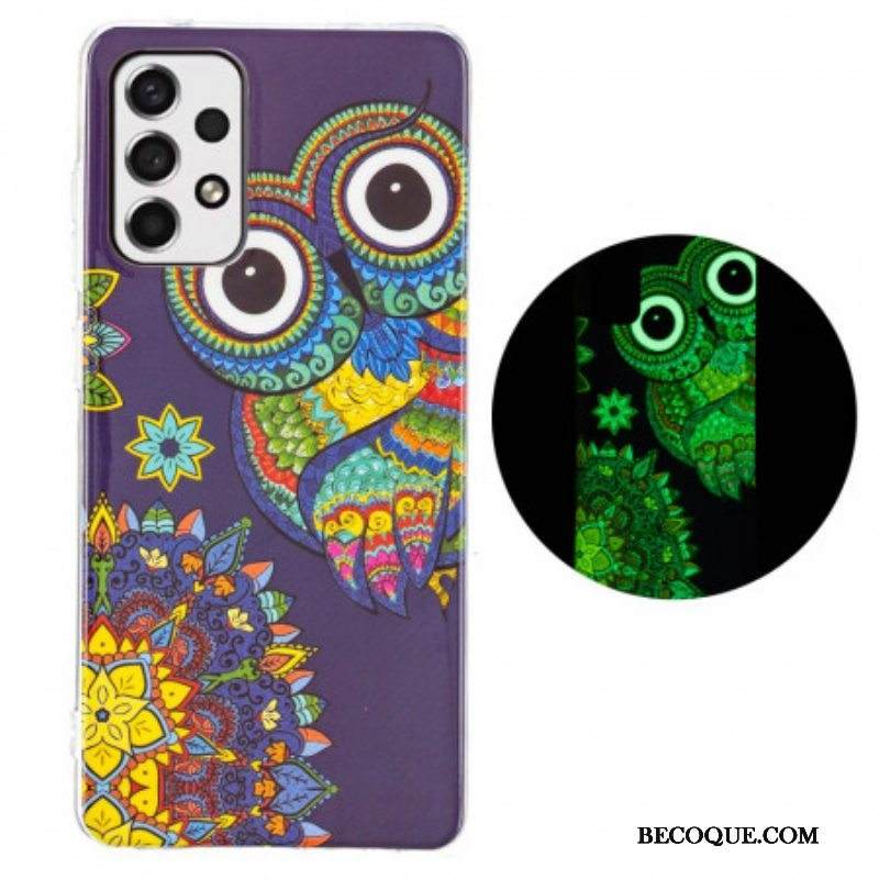 Kuori Samsung Galaxy A53 5G Fluoresoiva Pöllön Mandala