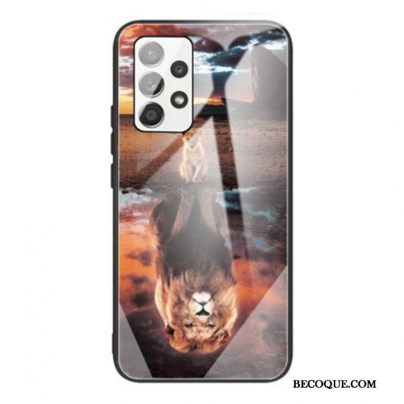 Kuori Samsung Galaxy A53 5G Lion Cub's Dream Karkaistu Lasi