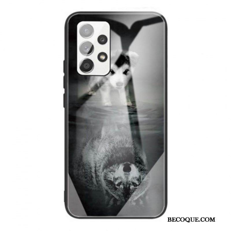 Kuori Samsung Galaxy A53 5G Puppy Dream Karkaistu Lasi