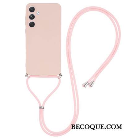 Kuori Samsung Galaxy A55 5g Vaaleanpunaisella Johdolla Kuori Samsung Galaxy A55 5g Vaaleanpunaisella Johdolla