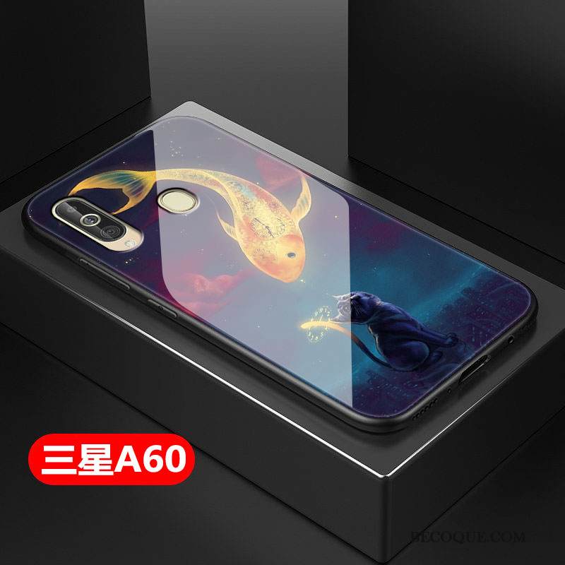 Kuori Samsung Galaxy A60 Laukut Murtumaton Trendi, Kotelo Samsung Galaxy A60 Luova Violetti Kova