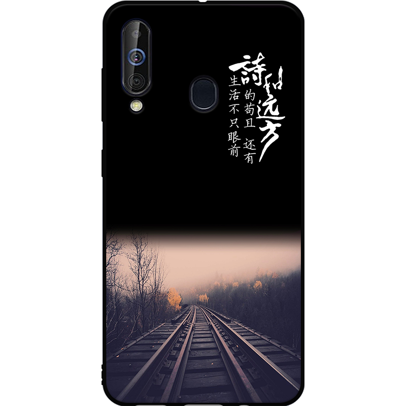 Kuori Samsung Galaxy A60 Suojaus Kalvo Musta, Kotelo Samsung Galaxy A60 Karkaisu