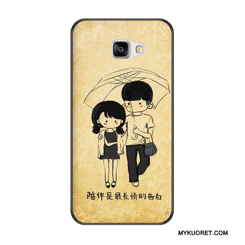 Kuori Samsung Galaxy A7 2016 Suojaus Murtumaton Keltainen, Kotelo Samsung Galaxy A7 2016 Pehmeä Neste Uusi Puhelimen Kuoret