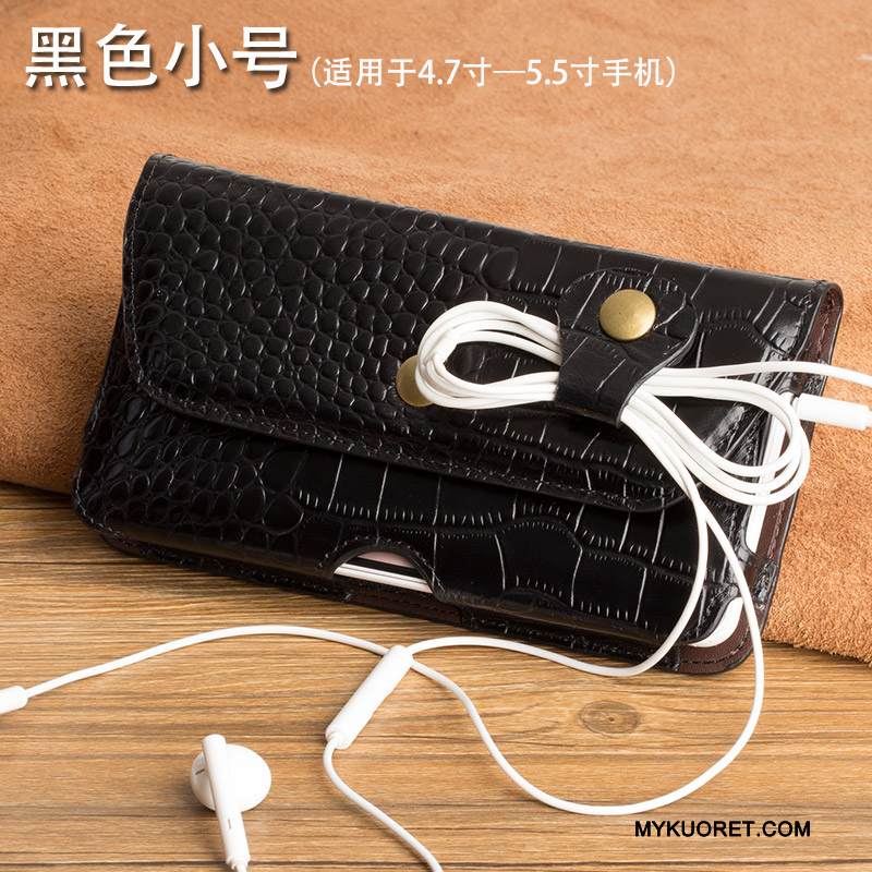 Kuori Samsung Galaxy A7 2017 Laukut Musta Puhelimen Kuoret, Kotelo Samsung Galaxy A7 2017 Nahka