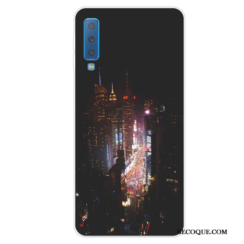 Kuori Samsung Galaxy A7 2018 Pehmeä Neste Murtumaton Puhelimen Kuoret, Kotelo Samsung Galaxy A7 2018 Suojaus Kova