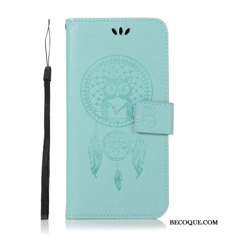 Kuori Samsung Galaxy A7 2018 Salkku Ohut Kortti, Kotelo Samsung Galaxy A7 2018 Nahka Murtumaton Vihreä