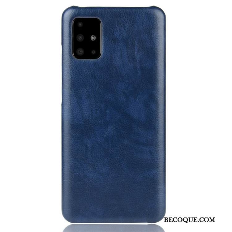 Kuori Samsung Galaxy A71 Laukut Puhelimen Kuoret Murtumaton, Kotelo Samsung Galaxy A71 Nahka Sininen Persoonallisuus