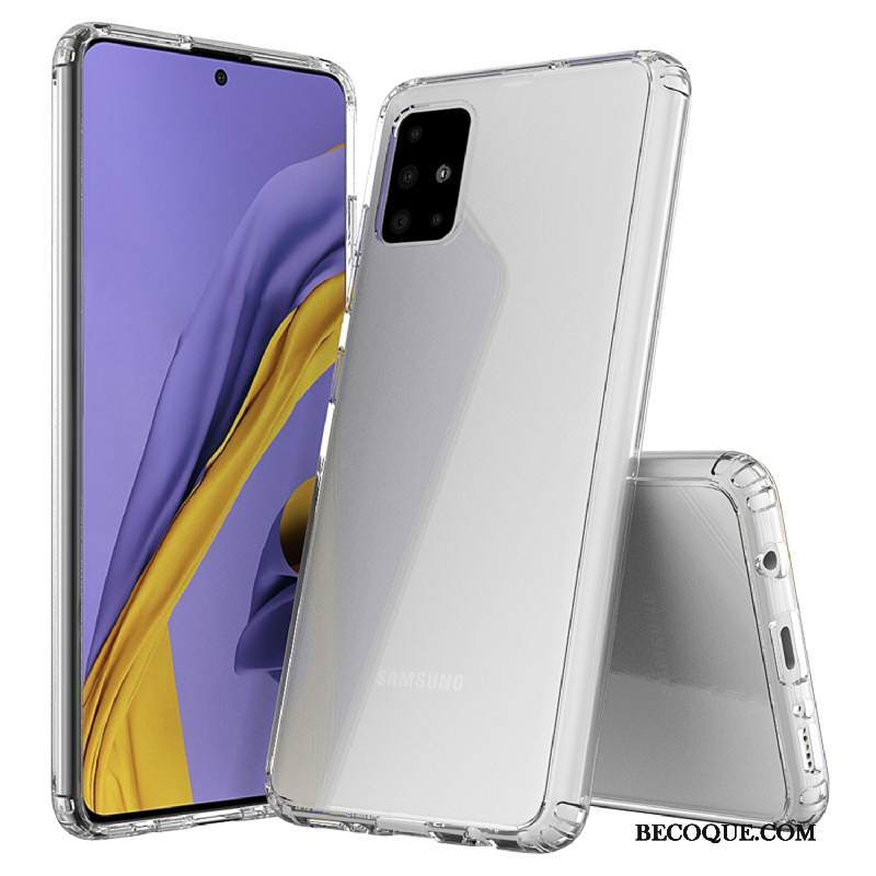 Kuori Samsung Galaxy A71 Murtumaton Läpinäkyvä, Kotelo Samsung Galaxy A71 Eurooppa Kehys