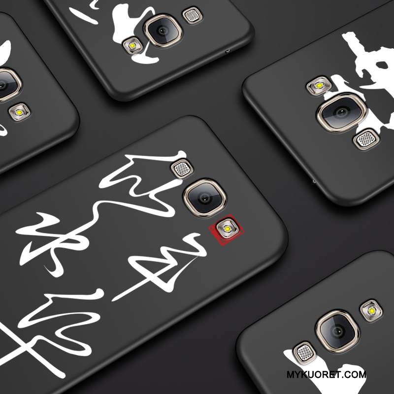 Kuori Samsung Galaxy A8 Luova Musta Persoonallisuus, Kotelo Samsung Galaxy A8 Laukut Puhelimen Kuoret Trendi