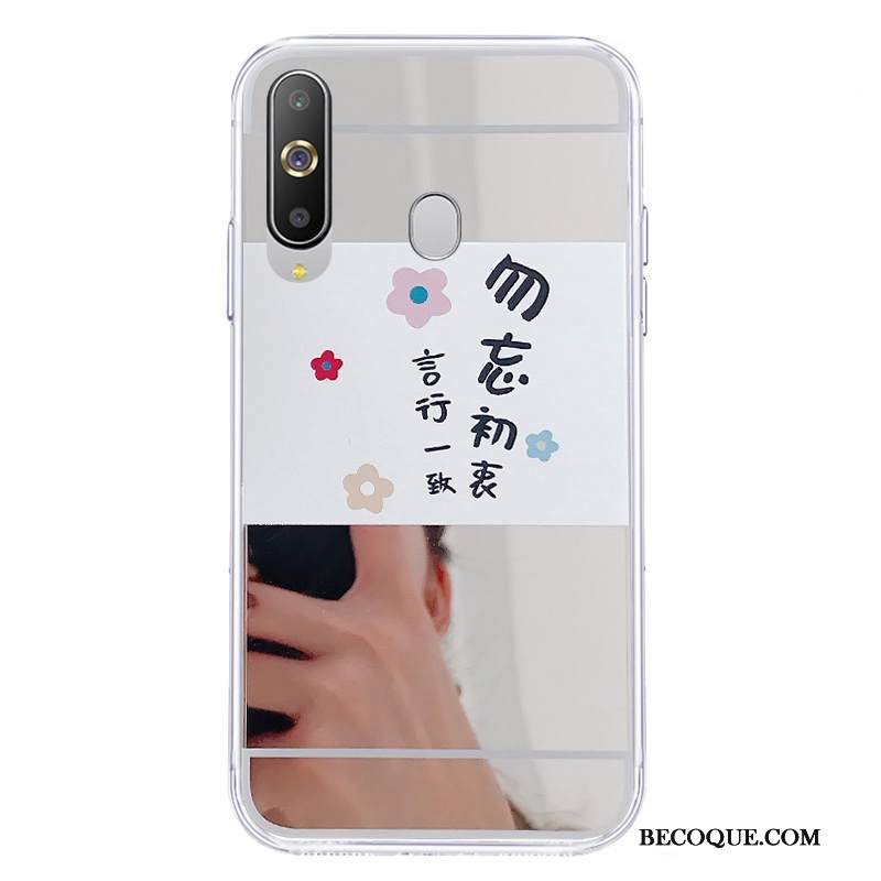 Kuori Samsung Galaxy A8s Silikoni Hopea Puhelimen Kuoret, Kotelo Samsung Galaxy A8s Pehmeä Neste Peili