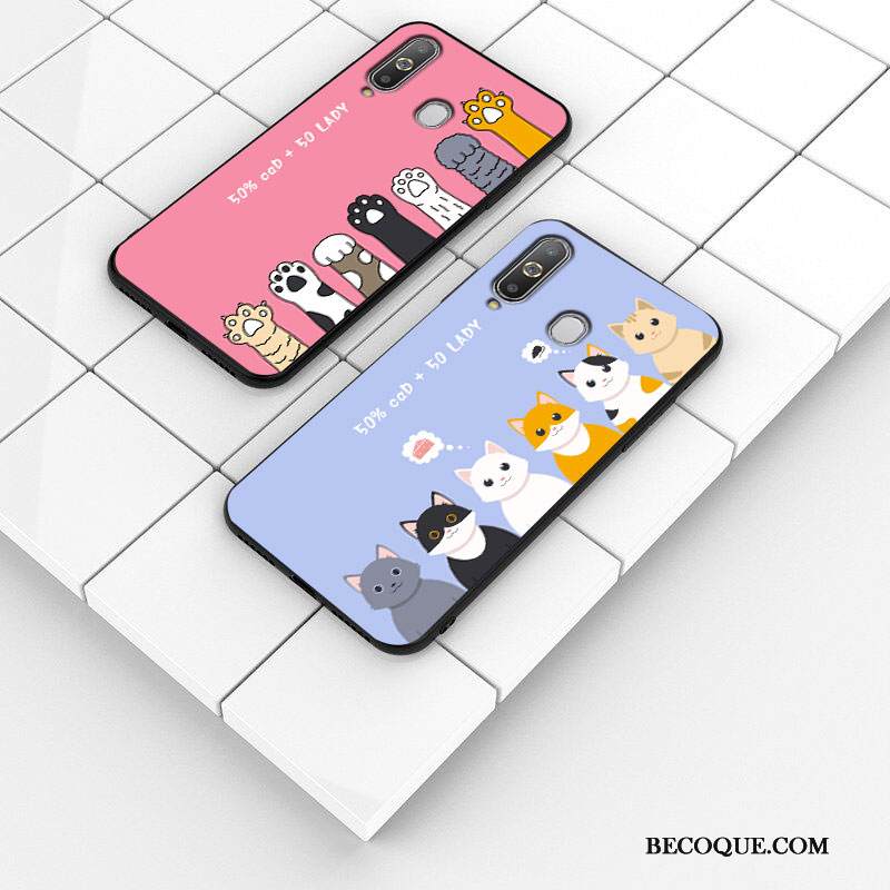 Kuori Samsung Galaxy A8s Suojaus Jauhe Net Red, Kotelo Samsung Galaxy A8s Sarjakuva Murtumaton Puhelimen Kuoret