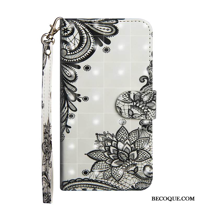 Kuori Samsung Galaxy A9 2018 Nahka Pitsi Murtumaton, Kotelo Samsung Galaxy A9 2018 Suojaus Puhelimen Kuoret Musta