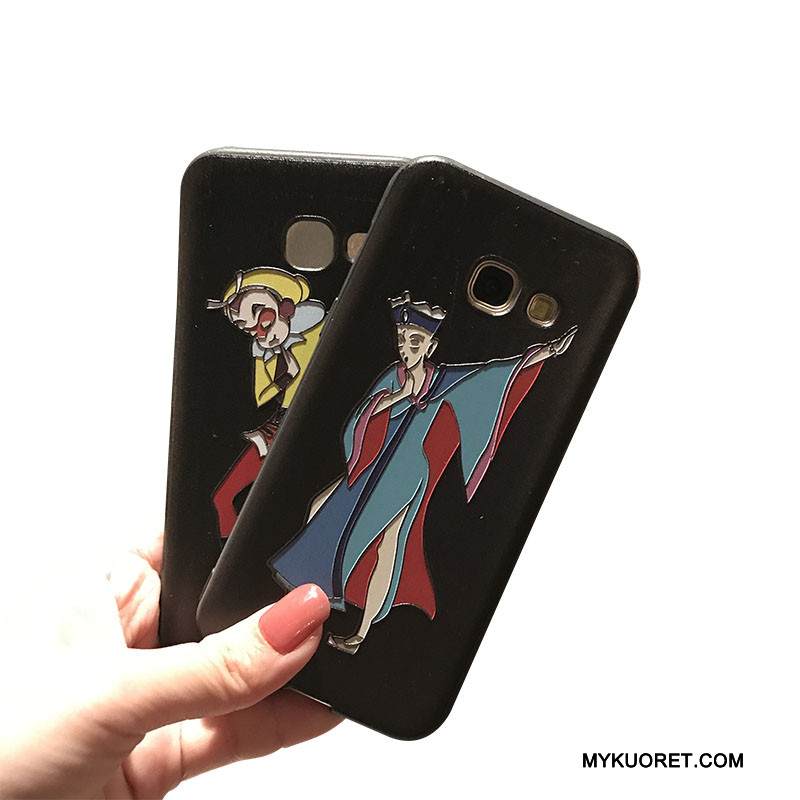 Kuori Samsung Galaxy J3 2017 Tuki Puhelimen Kuoret Musta, Kotelo Samsung Galaxy J3 2017 Silikoni Pesty Suede