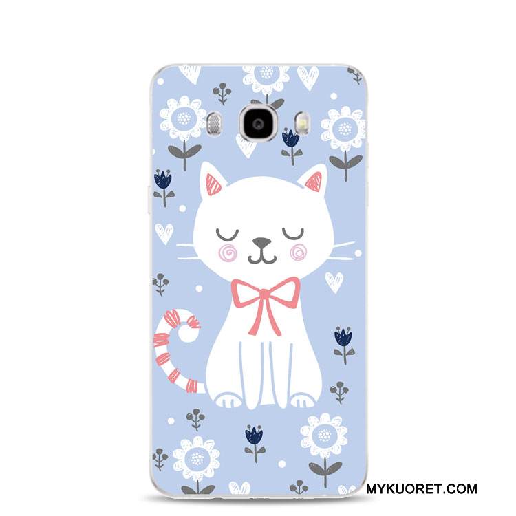 Kuori Samsung Galaxy J3 2017 Tuki Vaaleansininen Puhelimen Kuoret, Kotelo Samsung Galaxy J3 2017 Pehmeä Neste Rengas