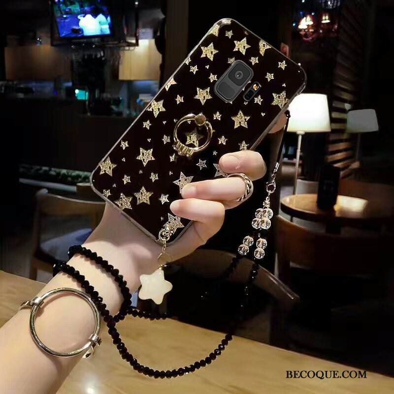 Kuori Samsung Galaxy J6 Tuki Murtumaton Musta, Kotelo Samsung Galaxy J6 Silikoni Trendi Ripustettavat Koristeet