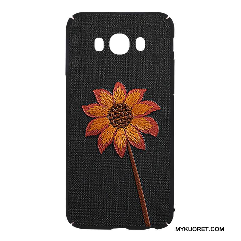 Kuori Samsung Galaxy J7 2016 Laukut Pesty Suede Puhelimen Kuoret, Kotelo Samsung Galaxy J7 2016 Luova Persoonallisuus Kova