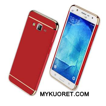 Kuori Samsung Galaxy J7 2016 Laukut Puhelimen Kuoret Punainen, Kotelo Samsung Galaxy J7 2016 Suojaus Murtumaton