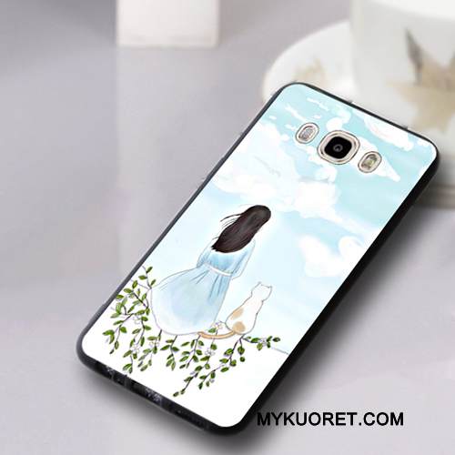 Kuori Samsung Galaxy J7 2016 Laukut Vaaleansininen Murtumaton, Kotelo Samsung Galaxy J7 2016 Silikoni Ripustettavat Koristeet Persoonallisuus