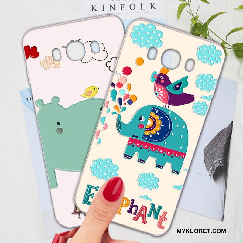 Kuori Samsung Galaxy J7 2016 Silikoni Puhelimen Kuoret Murtumaton, Kotelo Samsung Galaxy J7 2016 Pehmeä Neste Kova Persoonallisuus