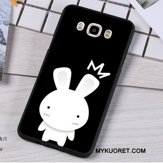 Kuori Samsung Galaxy J7 2016 Suojaus Musta Puhelimen Kuoret, Kotelo Samsung Galaxy J7 2016 Pehmeä Neste Murtumaton