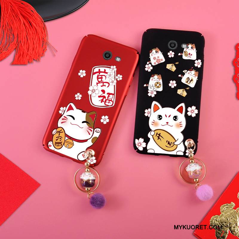 Kuori Samsung Galaxy J7 2017 Laukut Ripustettavat Koristeet Murtumaton, Kotelo Samsung Galaxy J7 2017 Pesty Suede Koira