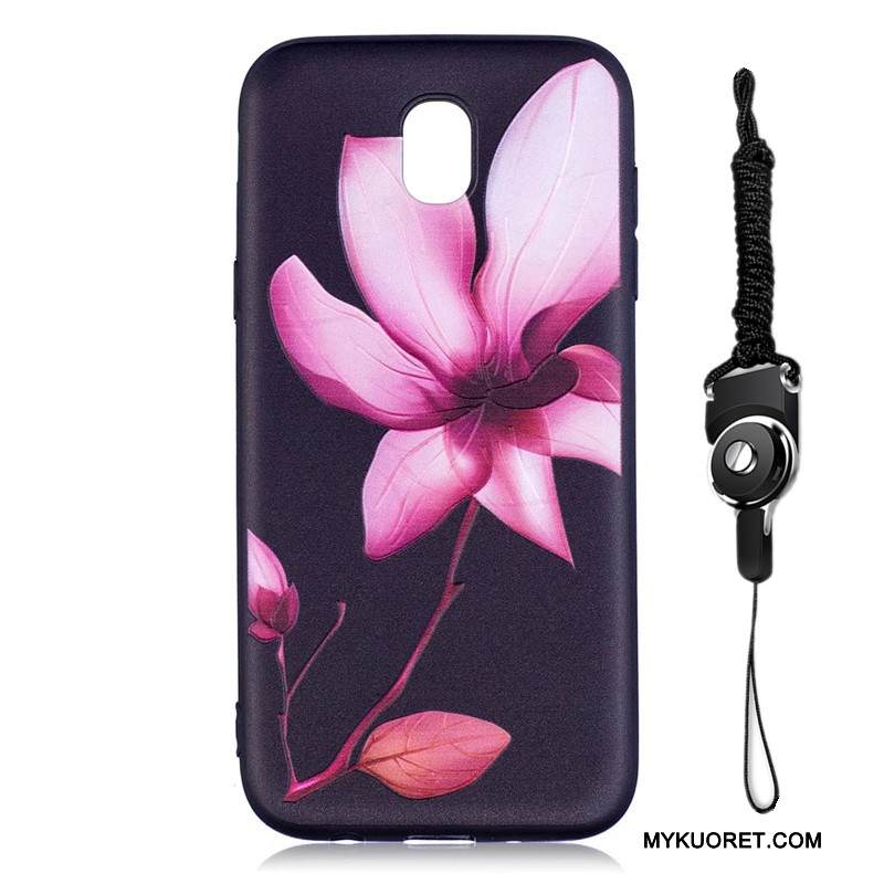 Kuori Samsung Galaxy J7 2017 Pehmeä Neste Jauhe Pesty Suede, Kotelo Samsung Galaxy J7 2017 Maalaus Puhelimen Kuoret Ripustettavat Koristeet