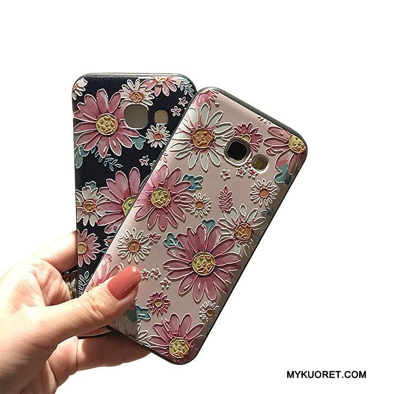 Kuori Samsung Galaxy J7 2017 Tuki Jauhe Puhelimen Kuoret, Kotelo Samsung Galaxy J7 2017 Pehmeä Neste Musta Pesty Suede