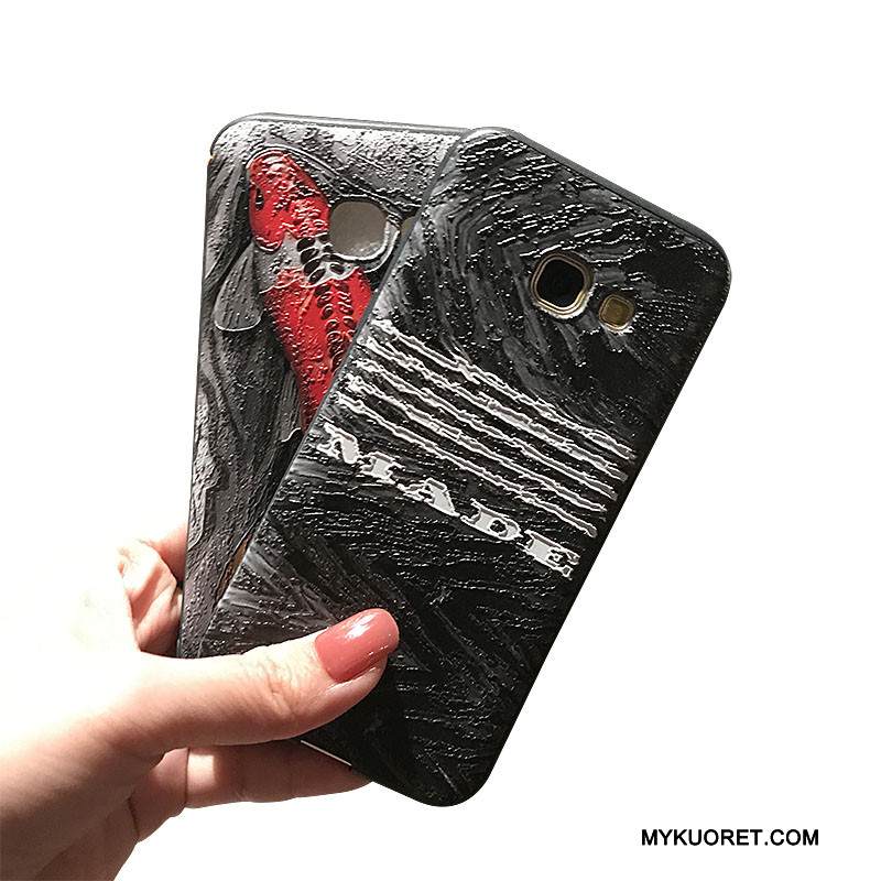 Kuori Samsung Galaxy J7 2017 Tuki Musta Pesty Suede, Kotelo Samsung Galaxy J7 2017 Pehmeä Neste Puhelimen Kuoret