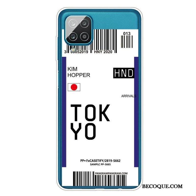 Kuori Samsung Galaxy M12 / A12 Boarding Pass Tokioon