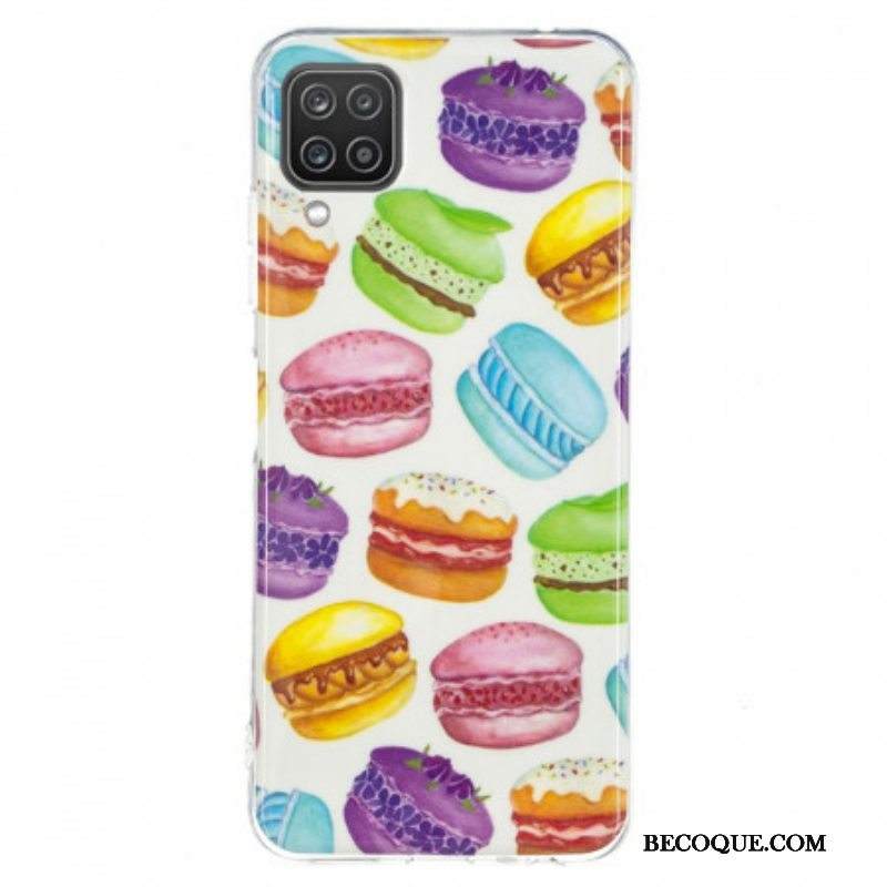 Kuori Samsung Galaxy M12 / A12 Fluoresoivat Makaroonit