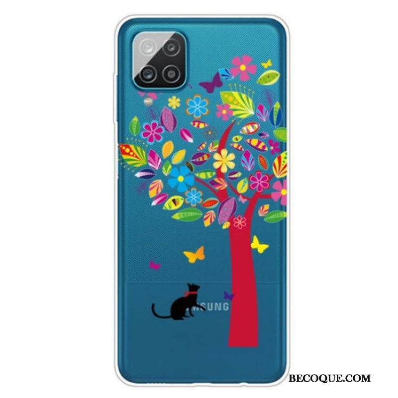 Kuori Samsung Galaxy M12 / A12 Kissa Puun Alla