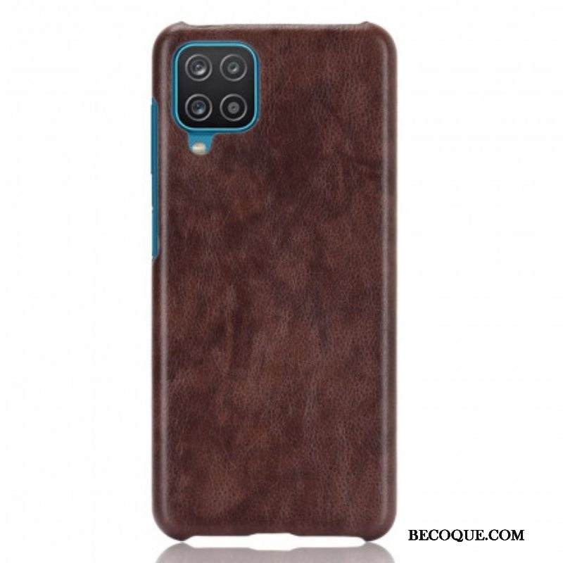 Kuori Samsung Galaxy M12 / A12 Litsi-nahkaefekti