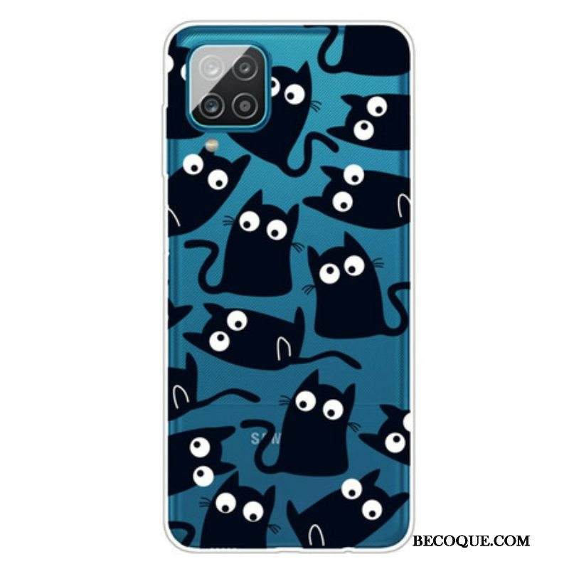 Kuori Samsung Galaxy M12 / A12 Mustat Hiiret