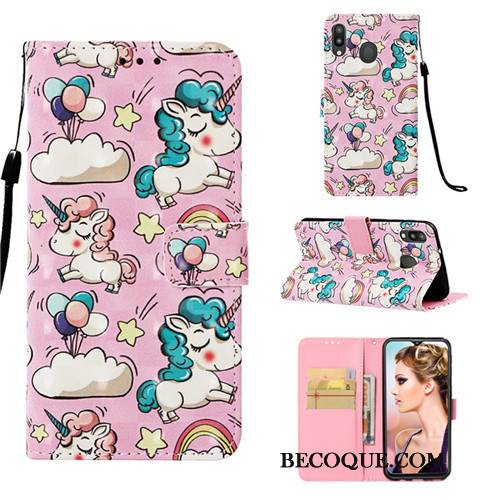 Kuori Samsung Galaxy M20 Laukut Murtumaton Puhelimen Kuoret, Kotelo Samsung Galaxy M20 Nahka Persoonallisuus Jauhe