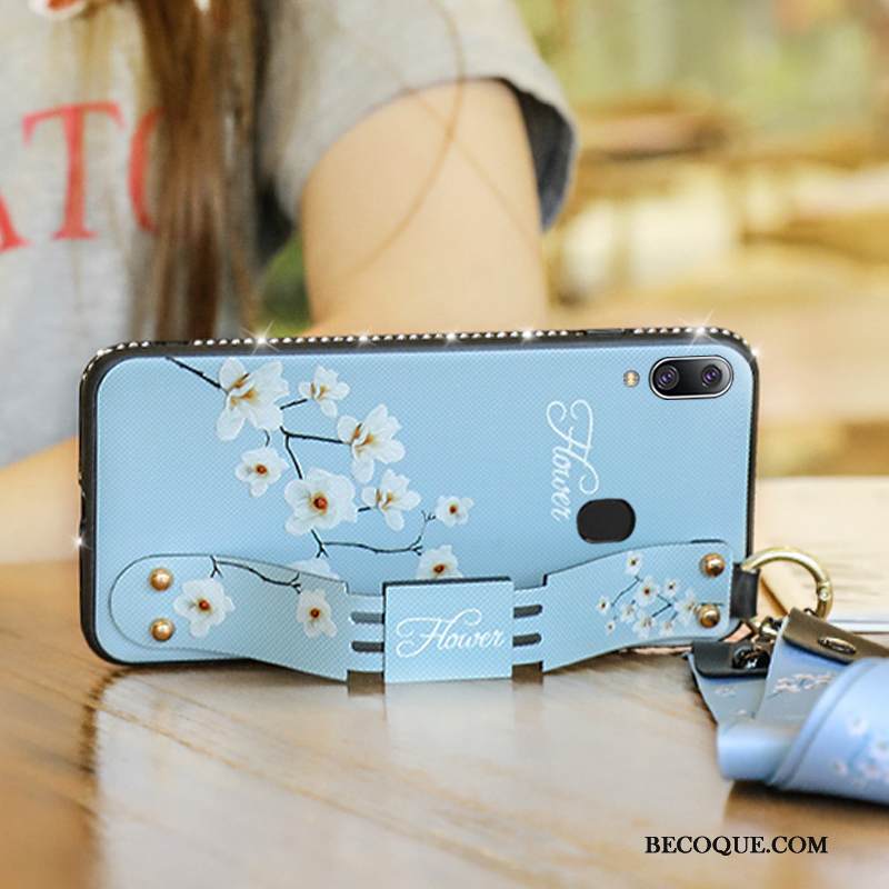 Kuori Samsung Galaxy M20 Laukut Persoonallisuus Sininen, Kotelo Samsung Galaxy M20 Maalaus Puhelimen Kuoret