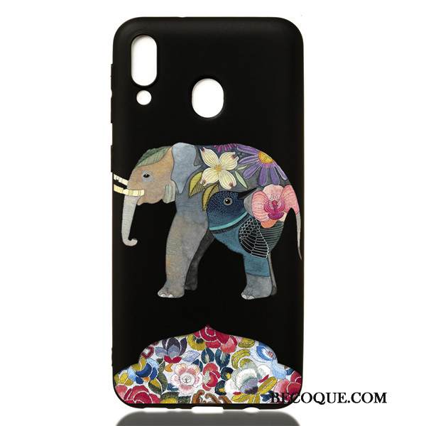 Kuori Samsung Galaxy M20 Pehmeä Neste Trendi Musta, Kotelo Samsung Galaxy M20 Sarjakuva Puhelimen Kuoret Ripustettavat Koristeet