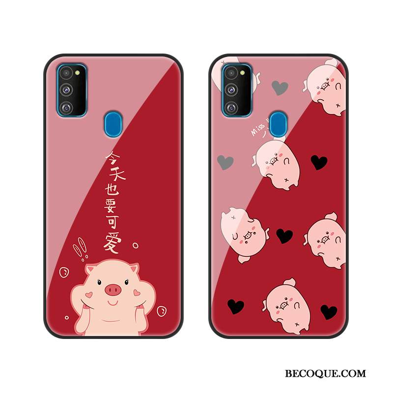 Kuori Samsung Galaxy M30s Laukut Lasi Ihana, Kotelo Samsung Galaxy M30s Suojaus Trendi Murtumaton