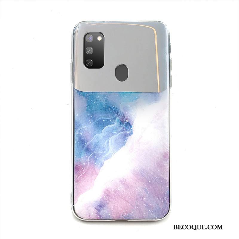 Kuori Samsung Galaxy M30s Laukut Persoonallisuus Kalvo, Kotelo Samsung Galaxy M30s Tila Kova Violetti