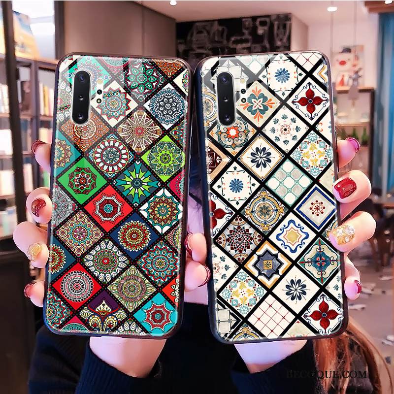 Kuori Samsung Galaxy Note 10+ Laukut Persoonallisuus Vihreä, Kotelo Samsung Galaxy Note 10+ Suojaus Lasi Puhelimen Kuoret