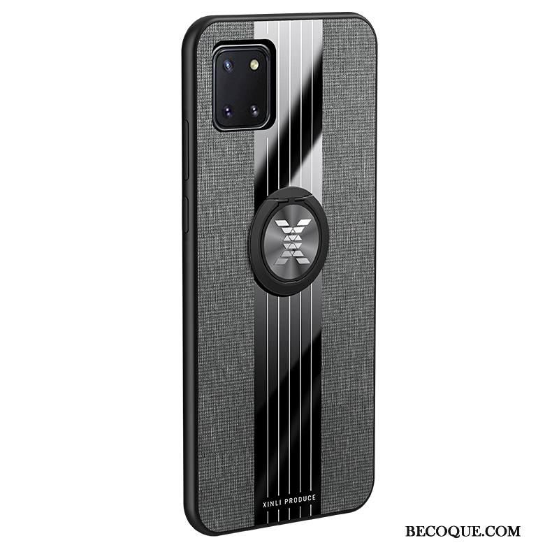 Kuori Samsung Galaxy Note 10 Lite Suojaus Ylellisyys Pu, Kotelo Samsung Galaxy Note 10 Lite Silikoni Pesty Suede Murtumaton