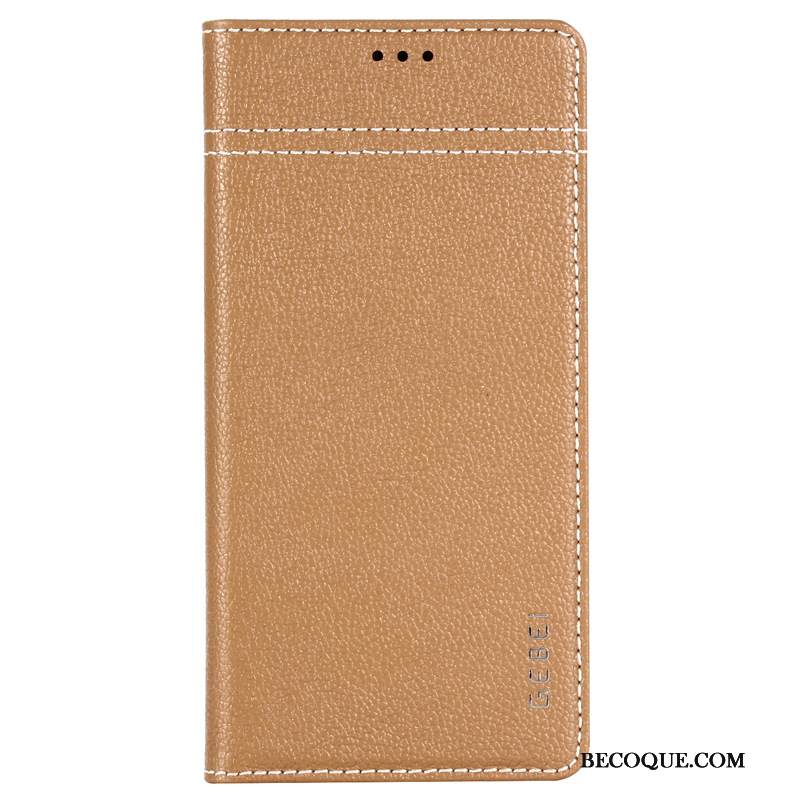 Kuori Samsung Galaxy Note 10 Nahka Puhelimen Kuoret Khaki, Kotelo Samsung Galaxy Note 10 Kuoret