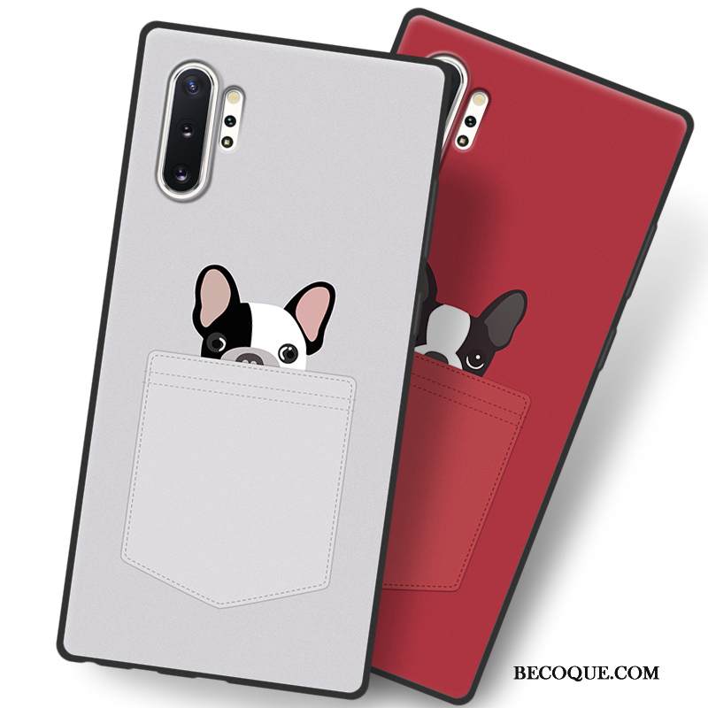 Kuori Samsung Galaxy Note 10+ Pehmeä Neste Harmaa Pesty Suede, Kotelo Samsung Galaxy Note 10+ Sarjakuva Puhelimen Kuoret