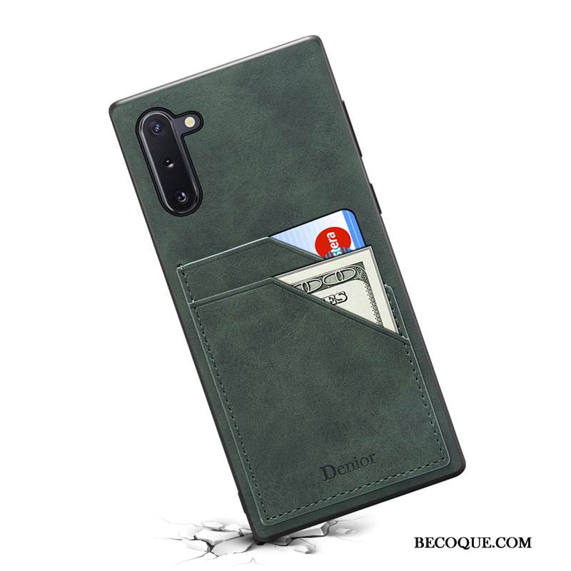 Kuori Samsung Galaxy Note 10 Suojaus Puhelimen Kuoret Murtumaton, Kotelo Samsung Galaxy Note 10 Vihreä