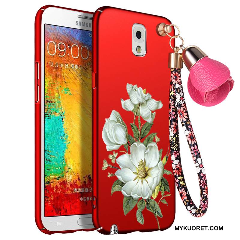 Kuori Samsung Galaxy Note 3 Silikoni Lehmä Puhelimen Kuoret, Kotelo Samsung Galaxy Note 3 Suojaus Punainen