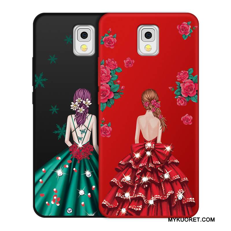 Kuori Samsung Galaxy Note 3 Silikoni Murtumaton Punainen, Kotelo Samsung Galaxy Note 3 Laukut Puhelimen Kuoret