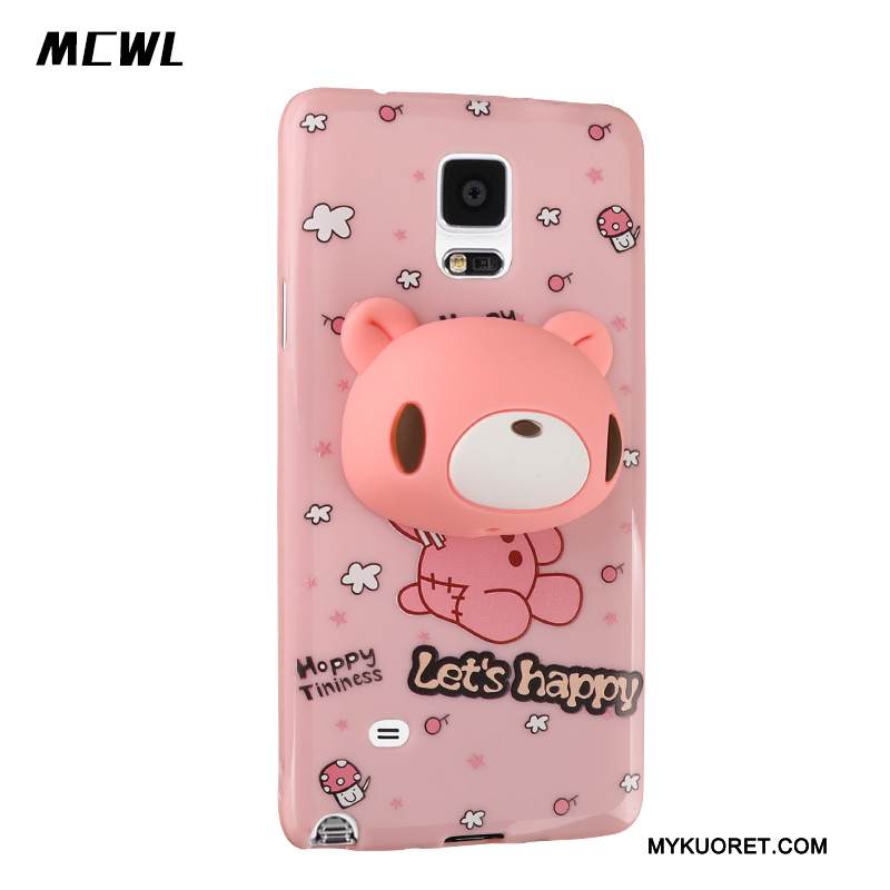 Kuori Samsung Galaxy Note 4 Laukut Ripustettavat Koristeet Puhelimen Kuoret, Kotelo Samsung Galaxy Note 4 Silikoni Jauhe