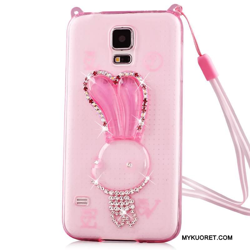 Kuori Samsung Galaxy Note 4 Sarjakuva Ripustettavat Koristeet Puhelimen Kuoret, Kotelo Samsung Galaxy Note 4 Strassi Jauhe Läpinäkyvä