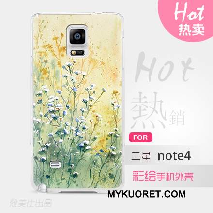 Kuori Samsung Galaxy Note 4 Suojaus Puhelimen Kuoret Vihreä, Kotelo Samsung Galaxy Note 4