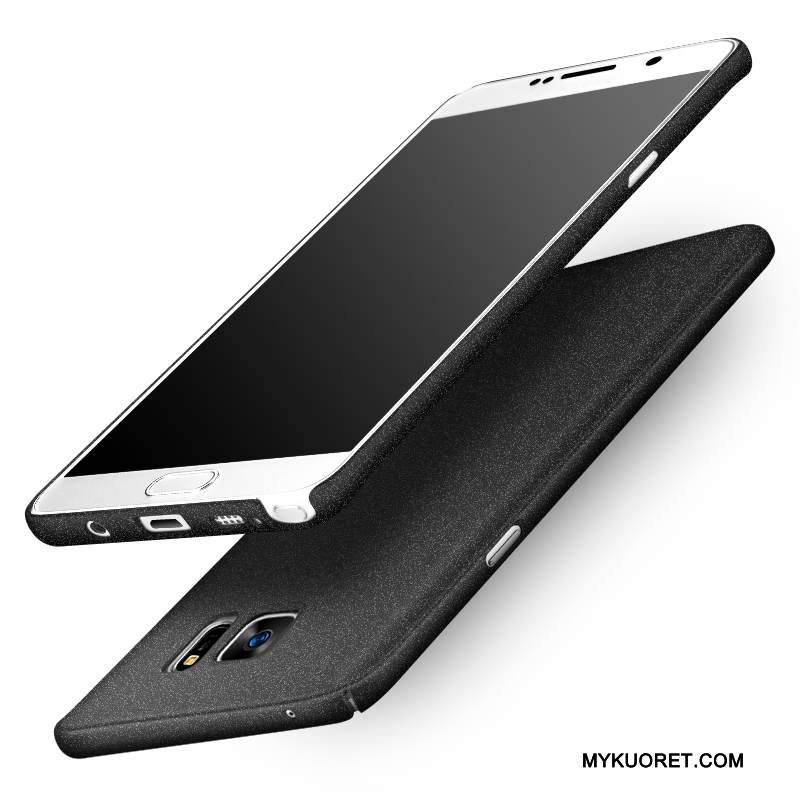 Kuori Samsung Galaxy Note 5 Laukut Punainen Pesty Suede, Kotelo Samsung Galaxy Note 5 Silikoni Kova Murtumaton